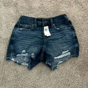 Brand new aerie jean shorts, dark blue